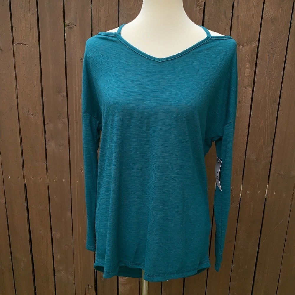 Xersion | Sz Small Deepest Teal Top w/ Cutout Back